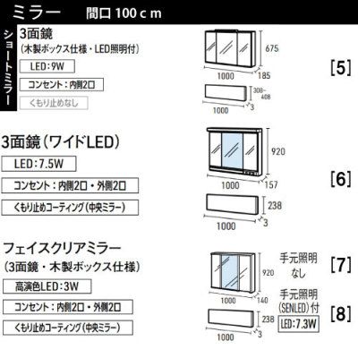 洗面化粧台 リジャスト タカラスタンダード [rejust100g1fplan] 間口